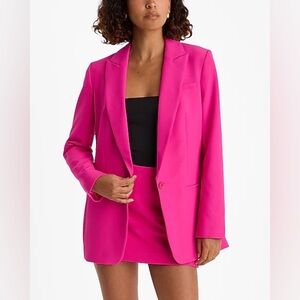 NWOT Express Editor Hot Pink Blazer